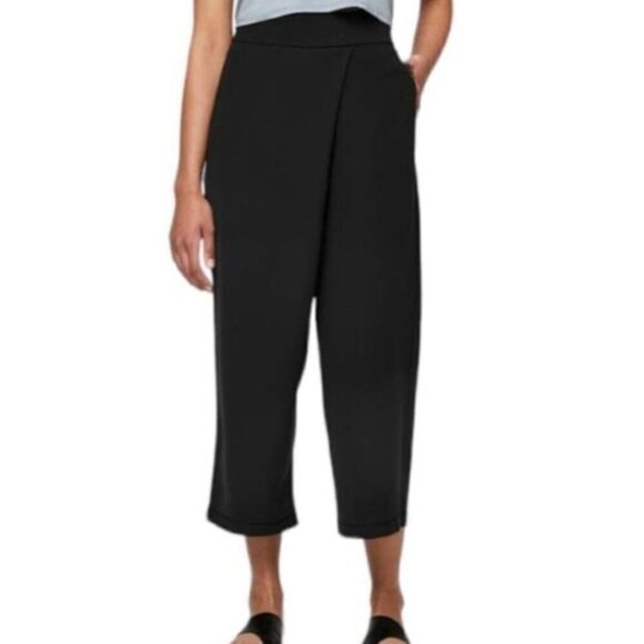 Lululemon with the flow black cross front wide leg pant 4 - Picture 1 of 9